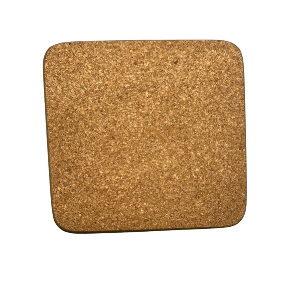 Christmas Style Coasters Set Of 6 - Cork backing Holiday Winter Tree Snowman - Picture 7 of 12